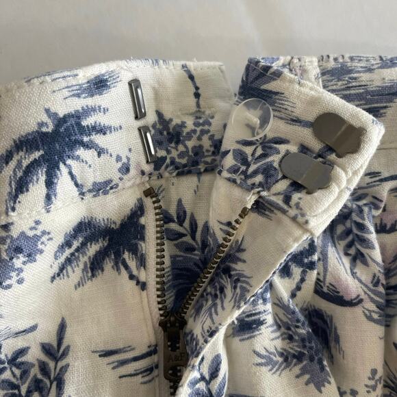Abercrombie & Fitch Linen Blend Tropical Print Tailored Shorts NEW - Size XS - Picture 8 of 8